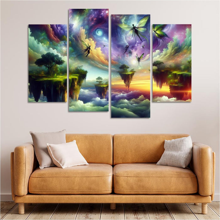 The Aetherium Realm A Dimension Of Endless Skies Premium Artwork Frames