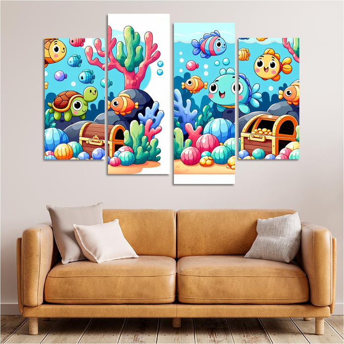 Underwater Treasure Hunt One-piece Frames