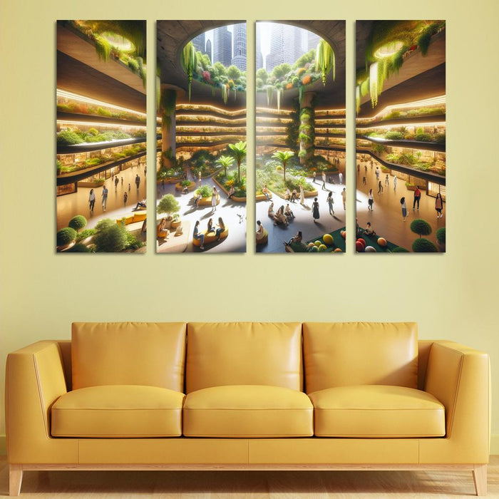 Underground Urban Oasis Modern Paintings Frame