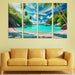 Whispering Palms Cove Abstract Paintings Frame