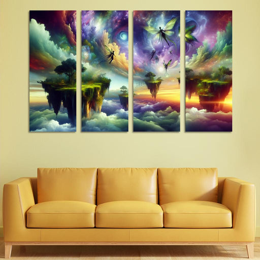 The Aetherium Realm A Dimension Of Endless Skies Premium Artwork Frames