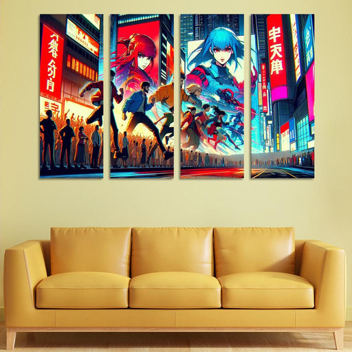 Anime Adventure Quest Canvas Paintings Frame