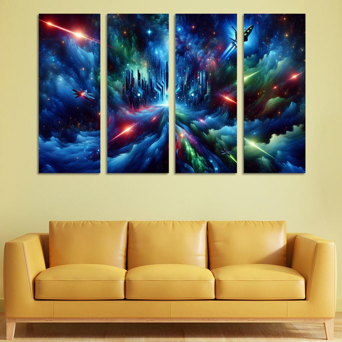 Star Wars Galactic Adventure Multi-panel Paintings