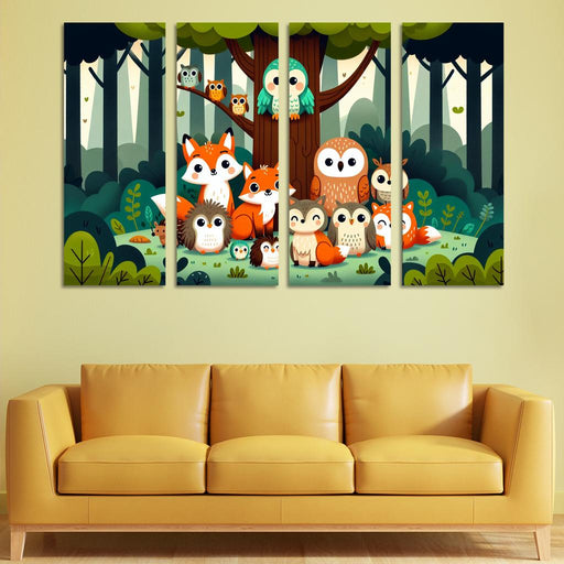 Whimsical Woodland Friends Premium Artwork Frames