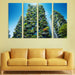 Vertical Forest Towers Modern Paintings Frame