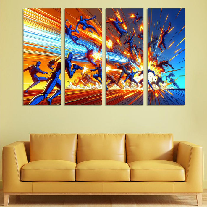 Dragon Ball Z Energy Multi-panel Paintings