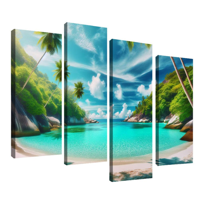 Whispering Palms Cove Abstract Paintings Frame