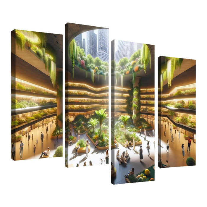 Underground Urban Oasis Modern Paintings Frame