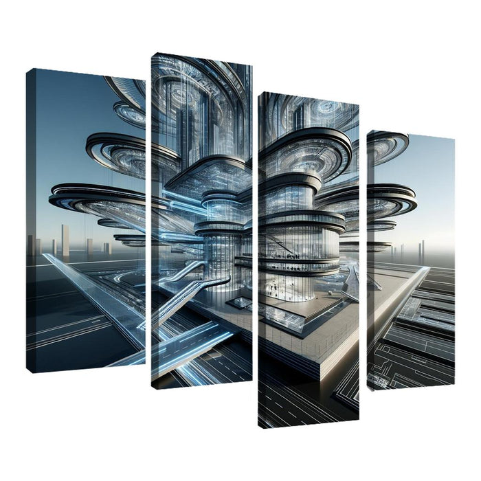 Dynamic Kinetic Architecture Modern Paintings Frame