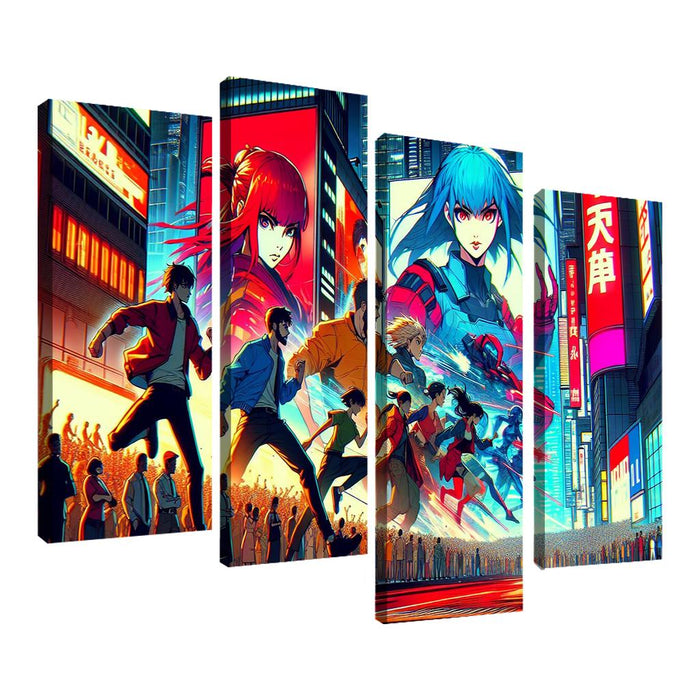 Anime Adventure Quest Canvas Paintings Frame