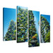 Vertical Forest Towers Modern Paintings Frame