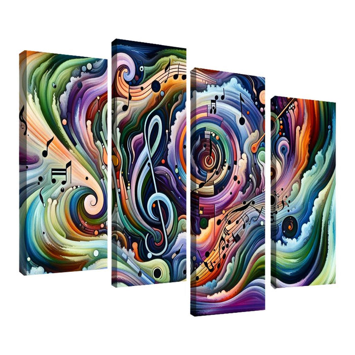 Magnetic Melody Ensemble Canvas Paintings Frame