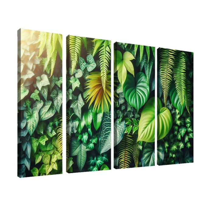 Lush Greenery A Foliage Focused Arrangement Multi-panel Paintings