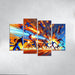 Dragon Ball Z Energy Multi-panel Paintings