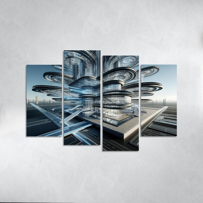 Dynamic Kinetic Architecture Modern Paintings Frame