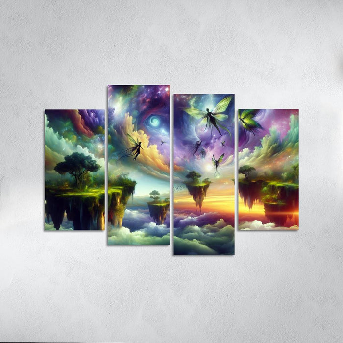 The Aetherium Realm A Dimension Of Endless Skies Premium Artwork Frames