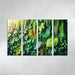 Lush Greenery A Foliage Focused Arrangement Multi-panel Paintings