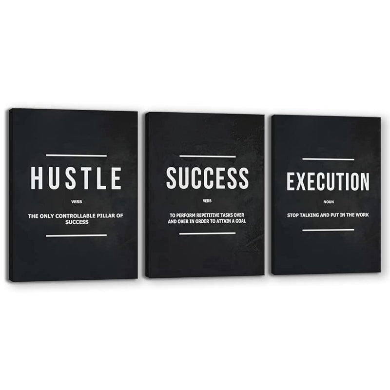 Inspirational Wall Art Canvas Set For Motivation And Success