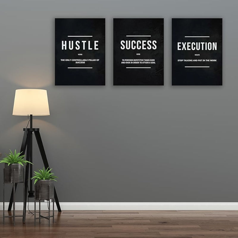 Inspirational Wall Art Canvas Set For Motivation And Success