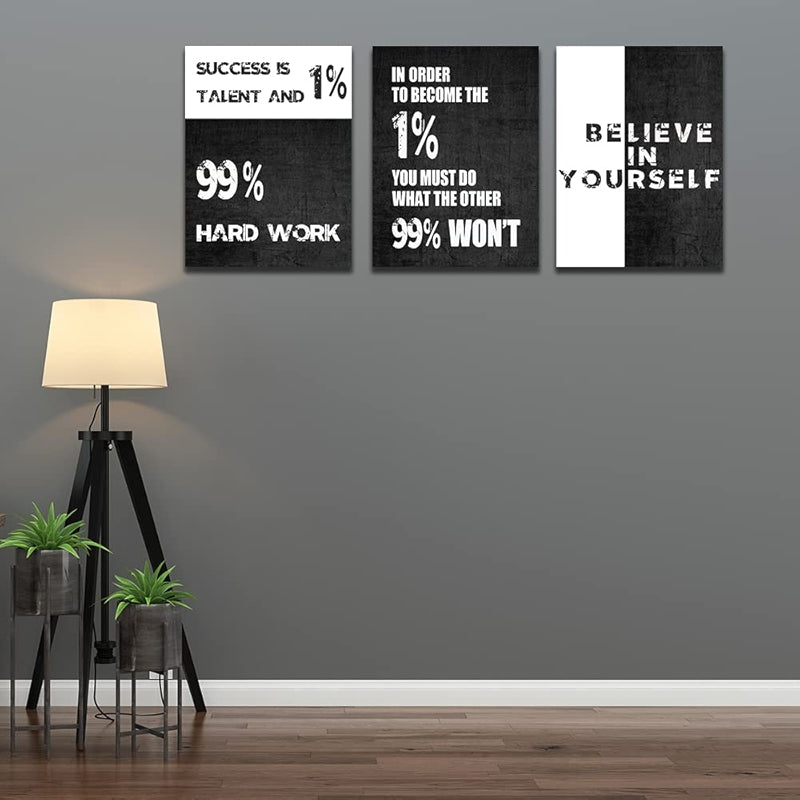 Inspirational Wall Art Canvas Set For Motivation And Success