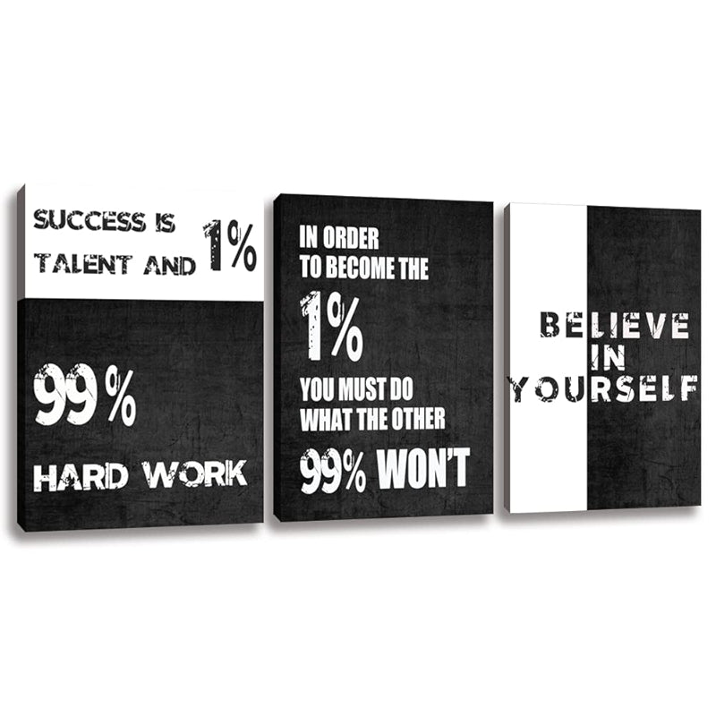 Inspirational Wall Art Canvas Set For Motivation And Success