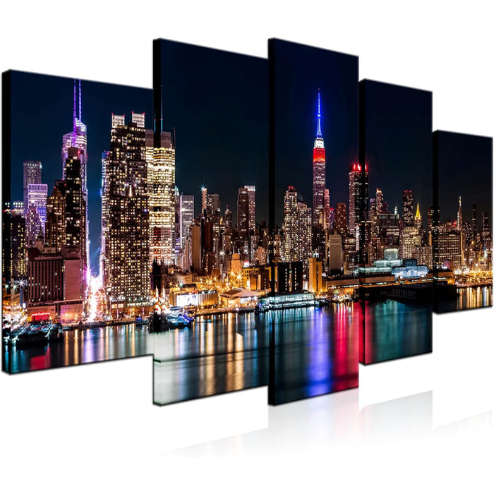 5 Piece New York City Canvas Wall Art