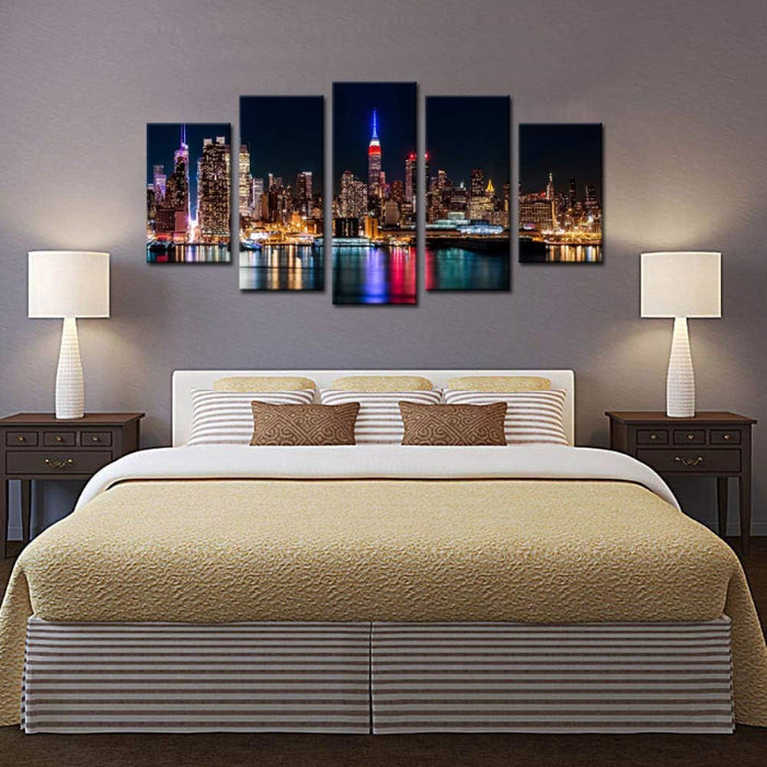 5 Piece New York City Canvas Wall Art