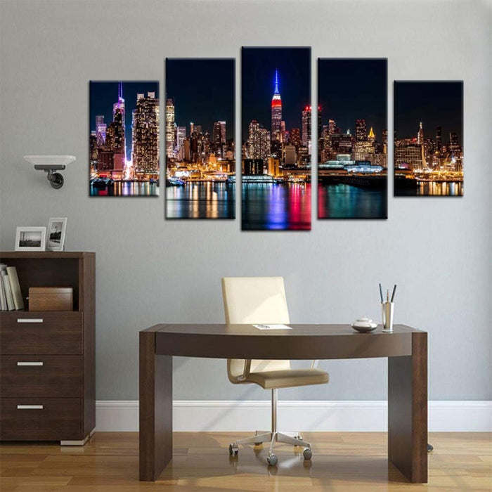 5 Piece New York City Canvas Wall Art