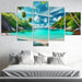 Whispering Palms Cove Abstract Paintings Frame