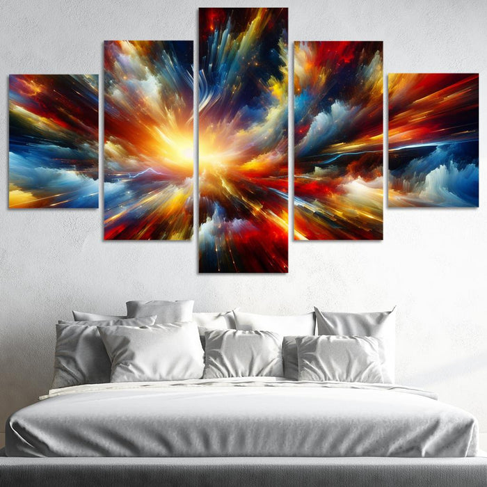 Dragon Ball Z Energy Burst Canvas Paintings Frame