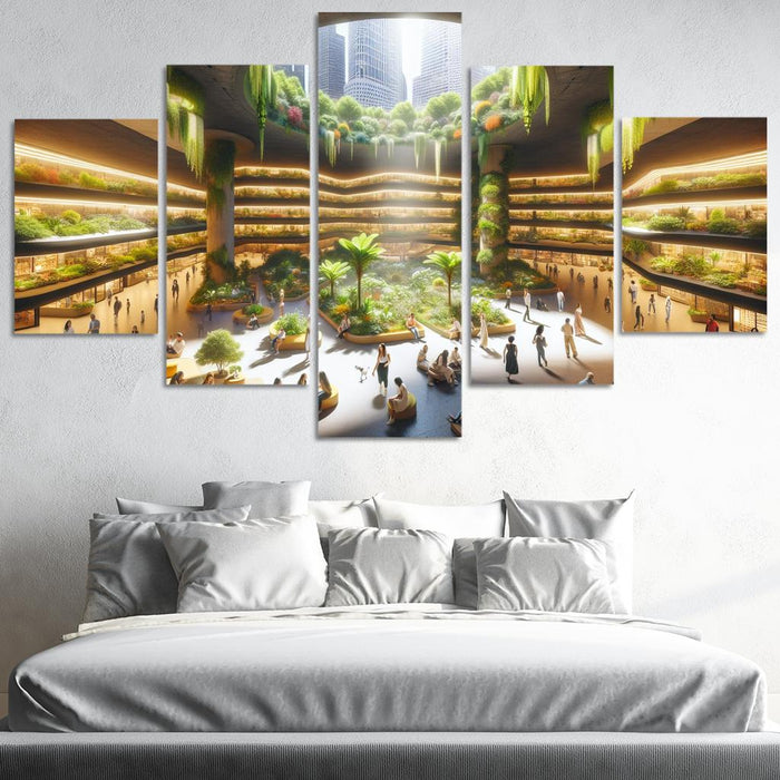 Underground Urban Oasis Modern Paintings Frame