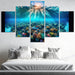 Azure Lagoon A Snorkeler's Paradise Abstract Paintings Frame