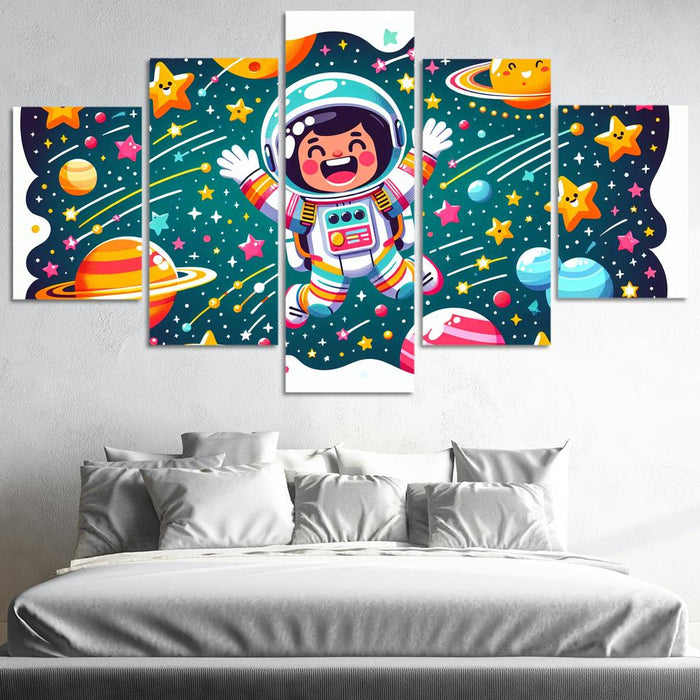 Astronaut Adventure Modern Paintings Frame