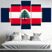 Emblem Of Resilience The Flag Of Lebanon Modern Paintings Frame