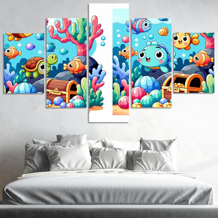 Underwater Treasure Hunt One-piece Frames