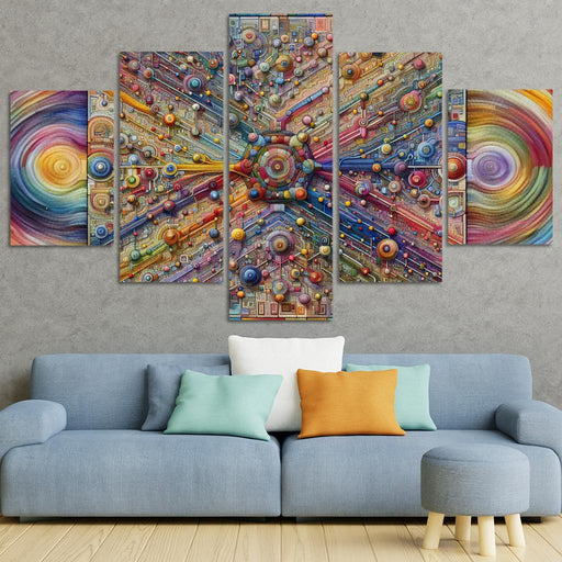 Threads Of Connectivity Multi-panel Paintings