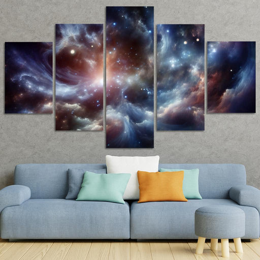 Whispers Of The Cosmic Veil Modern Paintings Frame