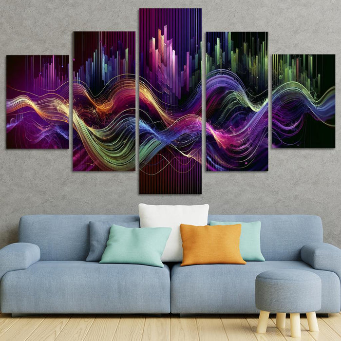 Musical Echoes Harmony Canvas Paintings Frame