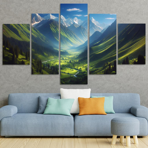 Mountain Serenity Multi-panel Paintings