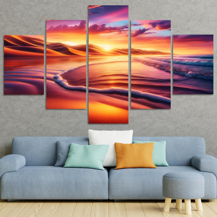 Hidden Dunes Oasis Abstract Paintings Frame