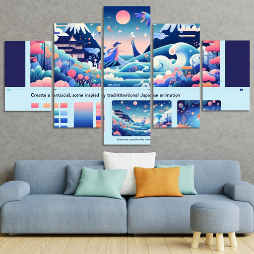 Anime Fantasia Dream Canvas Paintings Frame