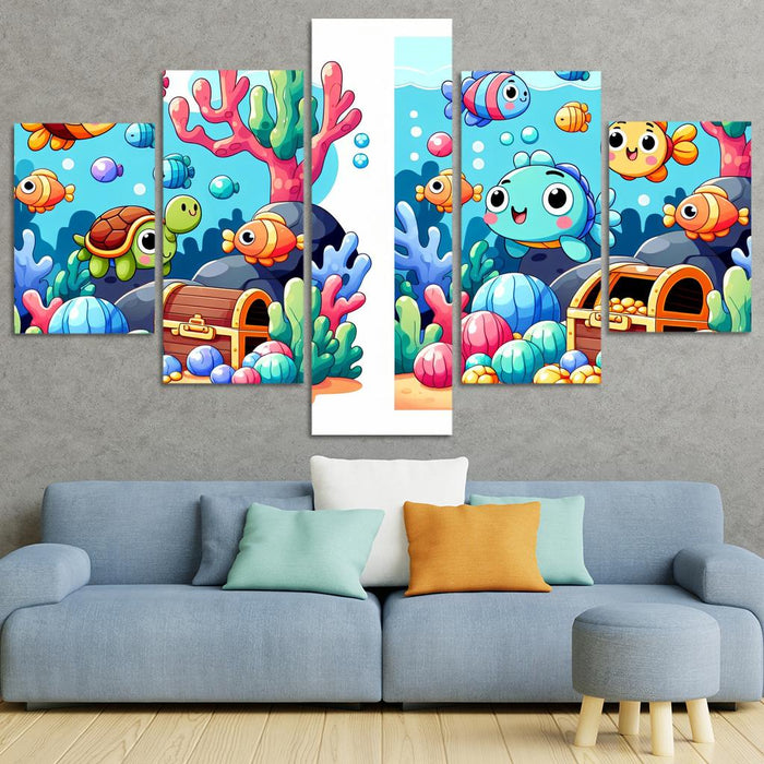 Underwater Treasure Hunt One-piece Frames