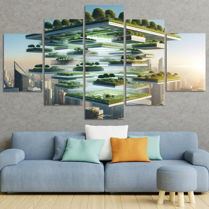 Floating Terraces Custom Paintings Frame