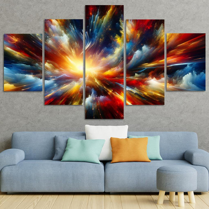 Dragon Ball Z Energy Burst Canvas Paintings Frame