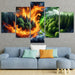 Flames Of Awareness The Reality Of Wildfires Multi-panel Paintings