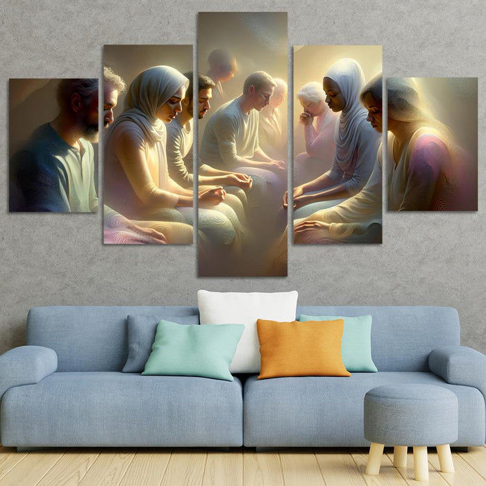 Euphoria Of Silent Dialogues Oil Paintings Frame