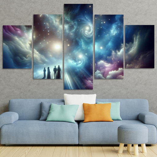 Celestial Reflections Of Existence Oil Paintings Frame