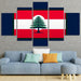 Emblem Of Resilience The Flag Of Lebanon Modern Paintings Frame