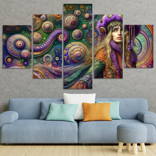 Bohemian Dreamscape Canvas Paintings Frame