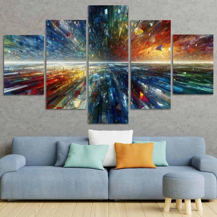 Fragments Of Infinite Possibility Oil Paintings Frame